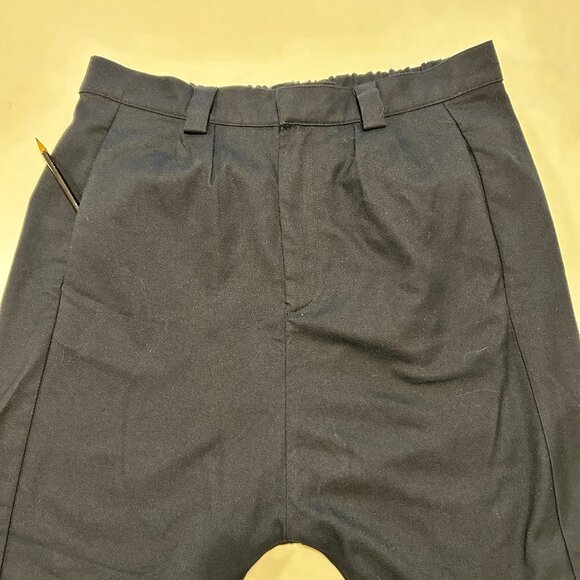 FREE PEOPLE BLACK, CROPPED, DROP-CROTCH TROUSERS, LARGE - Picture 2 of 9